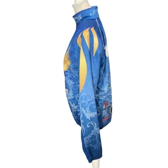 Pactimo Blue Cycling Racing Jacket DWC Racing Zipper Front Long Sleeve Size L - Picture 4 of 5